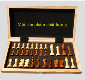 Bộ cờ vua gỗ sồi trắng loại trung
